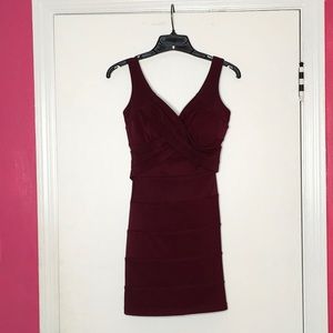 Macy’s | Burgundy bandage dress